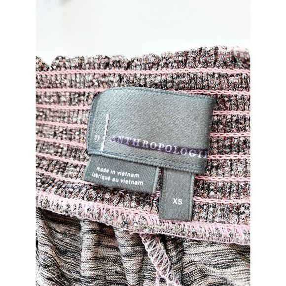 Nwt Anthropologie Metallic Shimmer Pink Holiday Joggers Festive Holiday XS - Picture 4 of 6